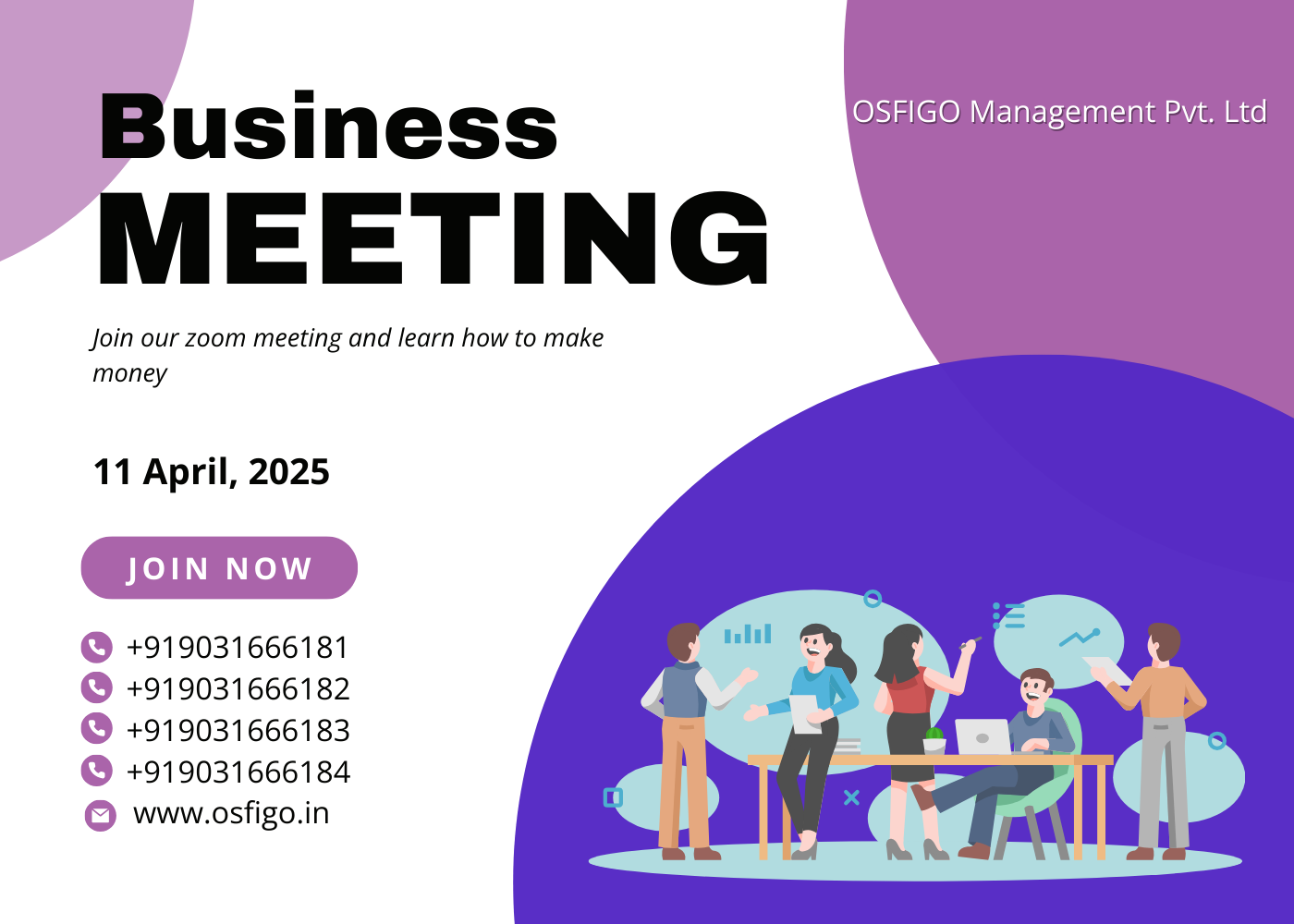 Zoom meeting 11th April 2025