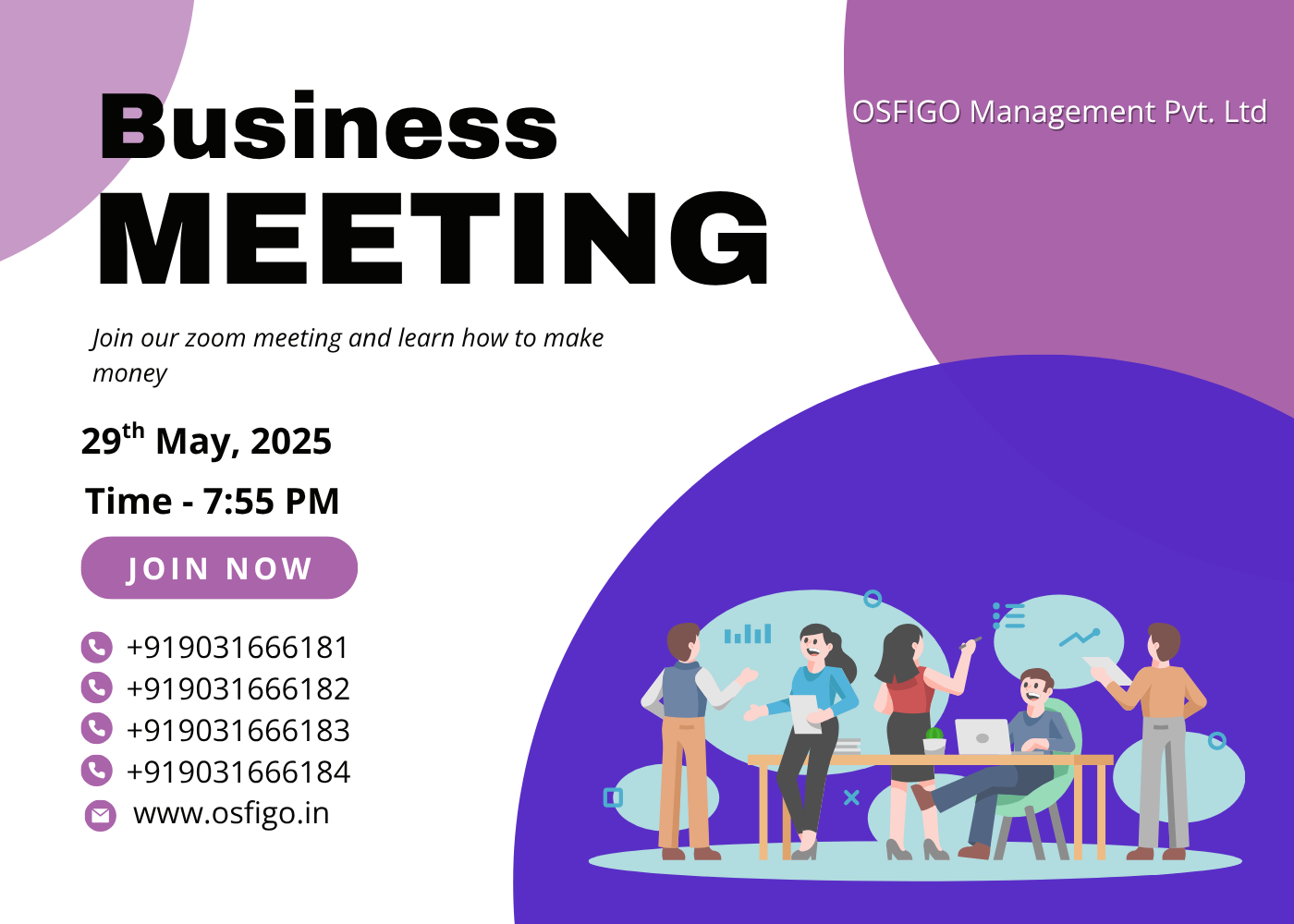 Zoom meeting 29th May 2025
