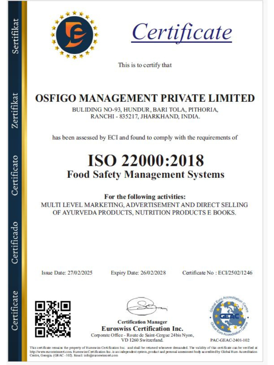 FSMS Certificate